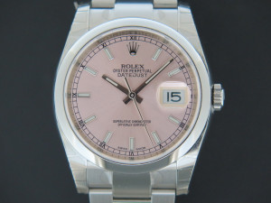 Rolex Datejust NEW 116200 Pink Dial  FULL STICKERS