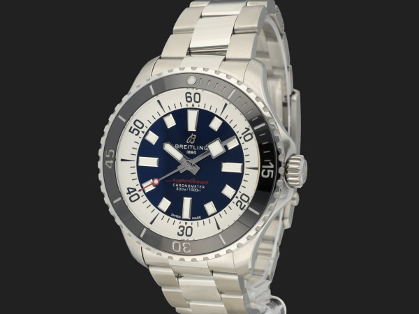 Breitling - SuperOcean Automatic 44 Blue Dial A17376 NEW
