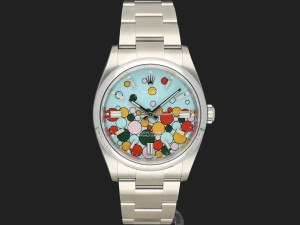 Rolex Oyster Perpetual 36 Turquoise Celebration Dial 126000 NEW