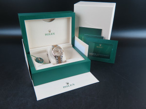 Rolex Datejust Gold/Steel Golden Fluted Dial 126233