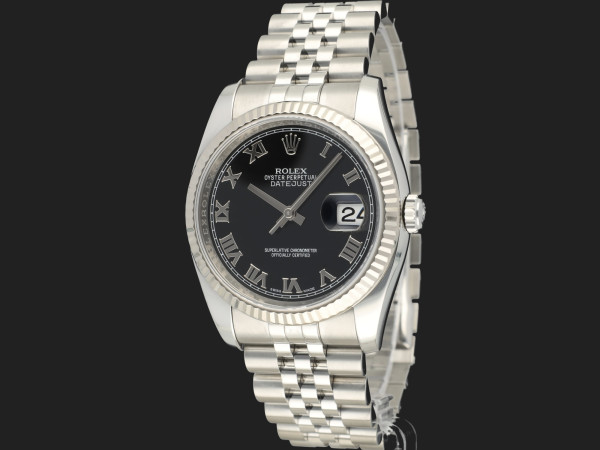Rolex - Datejust Black Roman Dial 116234