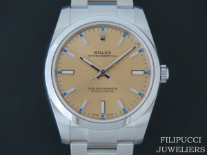 Rolex Oyster Perpetual Champagne-Colour Dial NEW 114200    