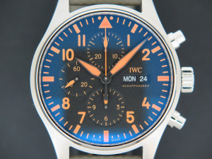 IWC Pilot's Watch Chronograph 'Orange Sandstorm' IW377730 NEW