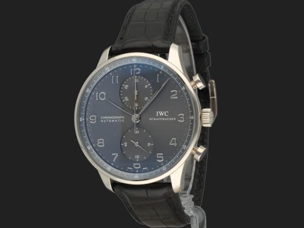 IWC - Portugieser Chronograph White Gold Grey Dial IW371431