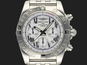 Breitling Chronomat 44 White Roman Dial AB0110