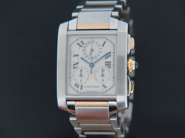 Cartier - Tank Francaise Chronoflex Gold/Steel