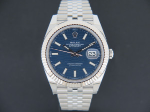 Rolex Datejust 41 Blue Motif Dial 126334 NEW