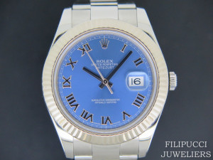 Rolex Datejust II Azzurro Blue 116334