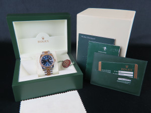 Rolex Datejust Gold/Steel Blue Dial 116233