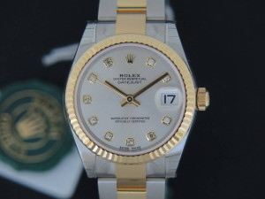 Rolex Datejust Gold/Steel Diamonds  178273 NEW 