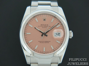 Rolex Date Pink Dial 115200