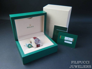 Rolex Day-Date White Gold Cherry Dial NEW 118139   