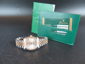 Rolex Datejust Gold/Steel Silver Dial 116233