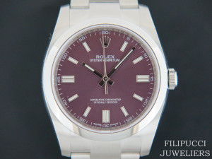 Rolex Oyster Perpetual Red Grape NEW 116000