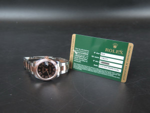Rolex Datejust Everosegold/Steel Black Dial 178271