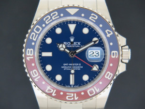Rolex GMT-Master II BLRO White Gold Blue Dial 126719BLRO NEW