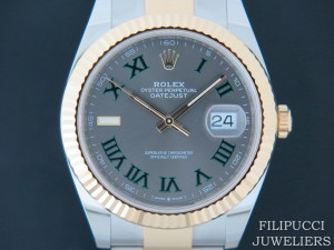 Rolex Datejust 41 Gold/Steel Slate Dial NEW 126333 