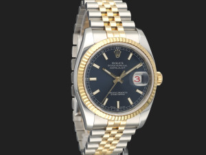 Rolex Datejust Gold/Steel Blue Dial 116233