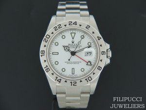 Rolex Explorer II White Dial 16570  D-Serial NOS With Stickers  
