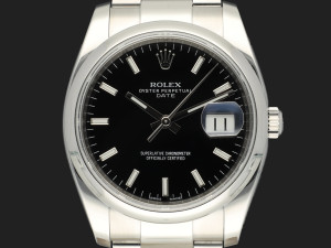 Rolex Date 34 Black Dial 115200