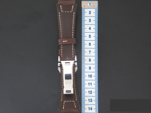 IWC Buffalo Leather Strap 19 mm with folding clasp