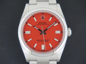 Rolex Oyster Perpetual 36 Coral Red Dial 126000