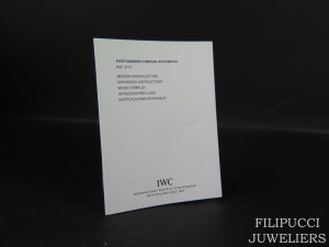 IWC Portugieser warranty instructions booklets 