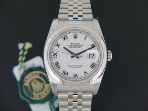 Rolex Datejust 116200  White Roman NEW 