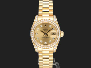 Rolex Lady-Datejust 26 Yellow Gold Diamond Set 179158