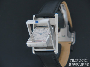 Cartier Tank Basculante Silver Dial