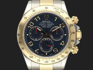Rolex Daytona Gold/Steel Blue Racing Dial 116523