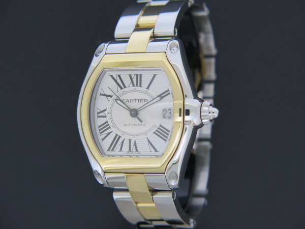 Cartier - Roadster GM Automatic Gold/Steel Silver Dial 2510