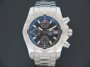 Breitling Avenger II Chronograph Black Dial A13381