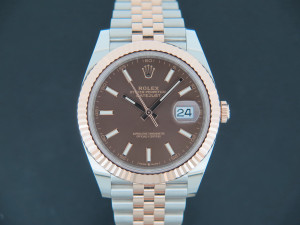 Rolex Datejust 41 Everose/Steel Choco Dial 126331 