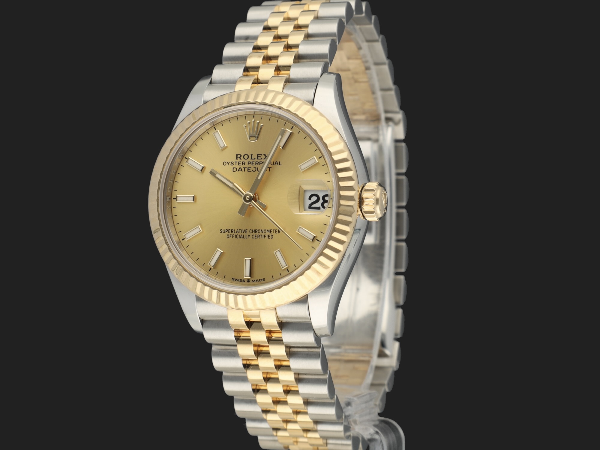 Rolex Datejust 31 Gold Steel Champagne Dial 278273 Watches Filipucci Juweliers