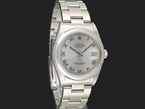 Rolex Datejust 36 Rhodium Roman Dial 16200  