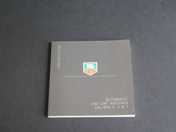 Tag Heuer - Instructions Automatic And Gmt Watches Booklet