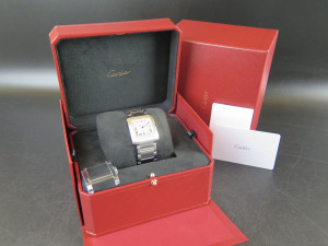 Cartier Tank Française GM Automatic Steel WSTA0067 / 4469 NEW MODEL