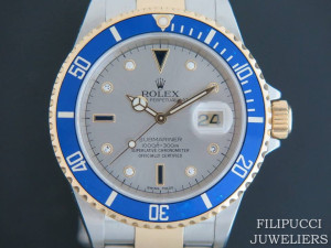 Rolex Submariner Serti/Sultan Dial Gold/Steel 16613 