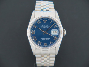 Rolex Datejust Blue Roman Dial 16220