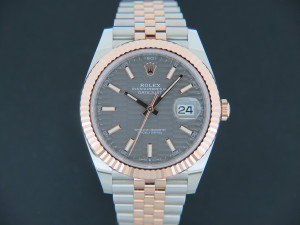 Rolex Datejust 41 Everose/Steel Slate Motif Dial 126331
