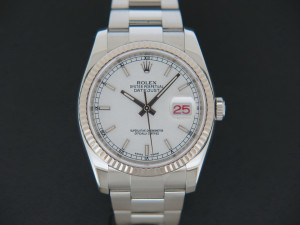 Rolex Datejust White Dial 116234