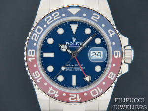 Rolex GMT Master II BLRO White Gold Blue Dial 126719BLRO NEW 
