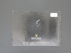 Rolex Oyster Booklet Italian