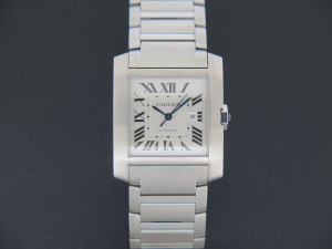 Cartier Tank Française GM Automatic Steel WSTA0067 / 4469 NEW MODEL