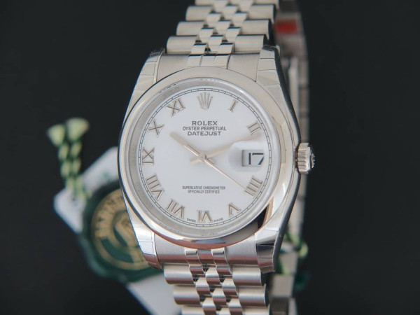 Rolex - Datejust 116200  White Roman NEW 