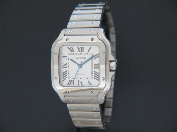 Cartier - Santos Medium Steel Roman Dial NEW WSSA0029