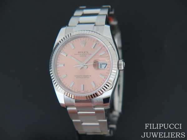 Rolex - Date Pink Dial 115234 NEW