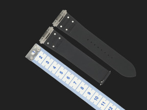 Cartier Black Rubber Strap for Santos Large NEW