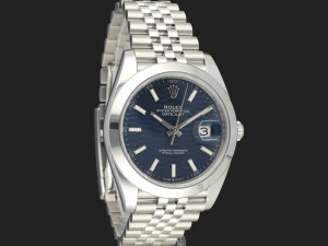 Rolex Datejust 41 Blue Motif Dial 126300 NEW
